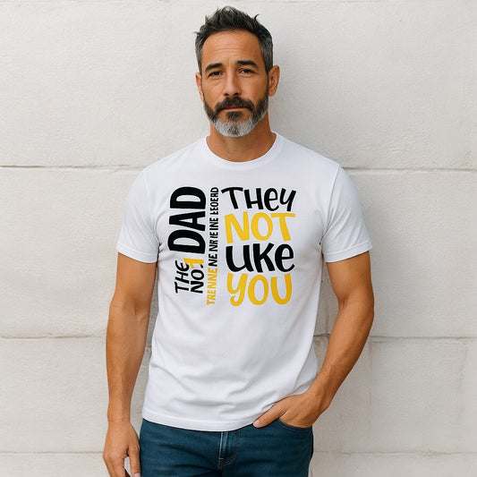 No. 1 Dad- The Man The Myth The Legend Custom T-Shirt