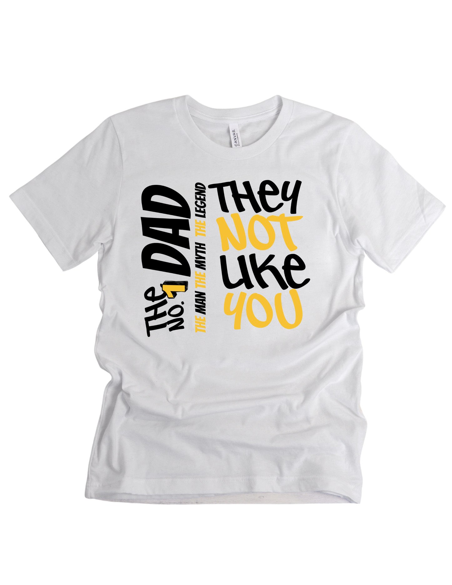 No. 1 Dad- The Man The Myth The Legend Custom T-Shirt
